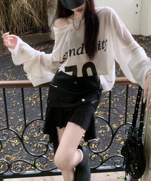 セール】切り替えミニスカート インナーパンツ付（スカート）｜DIAVEL