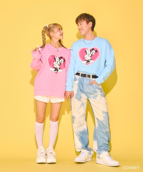 Seiney Blonde ハートミッキーマウス&ミニーマウス/スウェット Seiney Blonde（セイニーブロンド）の「ハートミッキーマウス
