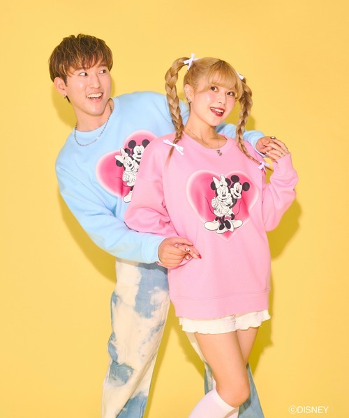 Seiney Blonde ハートミッキーマウス&ミニーマウス/スウェット Seiney Blonde | 11/27(Wed)19:00-ZOZOTOWN ハートミッキー