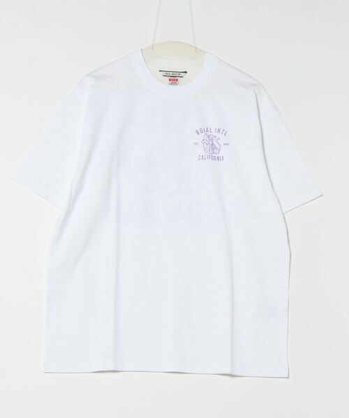 DESIGN TEE/ROIAL(ロイアル)スタンダードフィットサーフィンタイガーバックプリント半袖カットソー（Tシャツ/カットソー）｜roial（ロイアル）