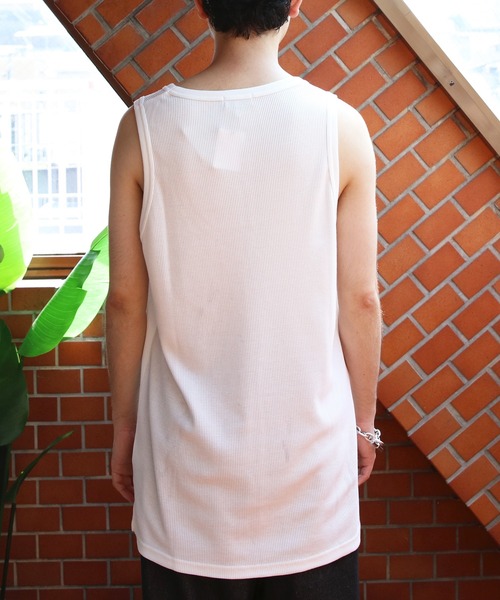 ８(eight)（エイト）の「ワッフルタンクトップ（タンクトップ・メンズ・オフホワイト/グレー/ブラック・LARGE/X-LARGE/MEDIUM）」の19枚目の写真