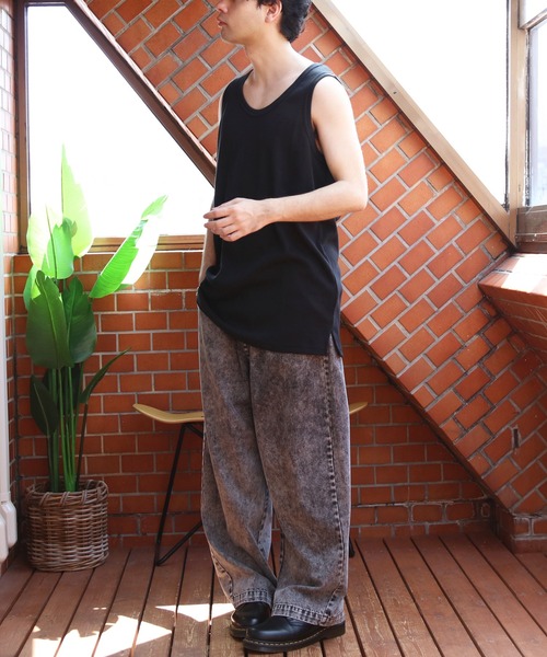 ８(eight)（エイト）の「ワッフルタンクトップ（タンクトップ・メンズ・オフホワイト/グレー/ブラック・LARGE/X-LARGE/MEDIUM）」の10枚目の写真