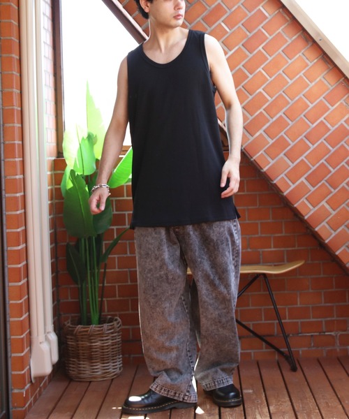 ８(eight)（エイト）の「ワッフルタンクトップ（タンクトップ・メンズ・オフホワイト/グレー/ブラック・LARGE/X-LARGE/MEDIUM）」の12枚目の写真