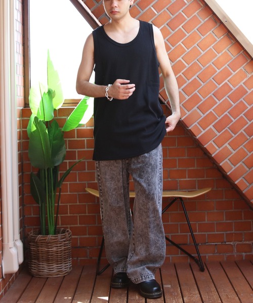 ８(eight)（エイト）の「ワッフルタンクトップ（タンクトップ・メンズ・オフホワイト/グレー/ブラック・LARGE/X-LARGE/MEDIUM）」の13枚目の写真