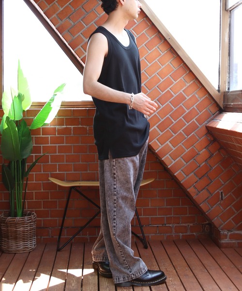 ８(eight)（エイト）の「ワッフルタンクトップ（タンクトップ・メンズ・オフホワイト/グレー/ブラック・LARGE/X-LARGE/MEDIUM）」の15枚目の写真