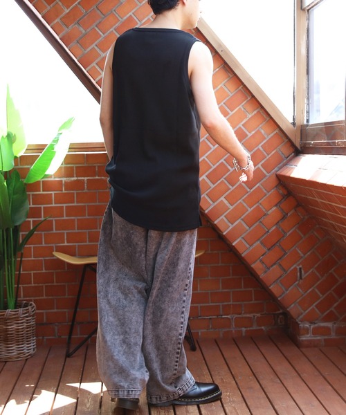 ８(eight)（エイト）の「ワッフルタンクトップ（タンクトップ・メンズ・オフホワイト/グレー/ブラック・LARGE/X-LARGE/MEDIUM）」の16枚目の写真