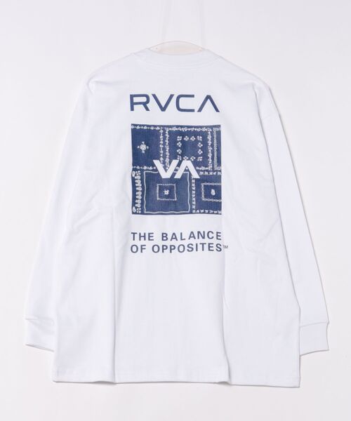 【RVCA】バンダナ プリント ロンT★男女共ペアにも!! セール】RVCA/ルーカ バンダナ柄ロンT BF043-051(Tシャツ