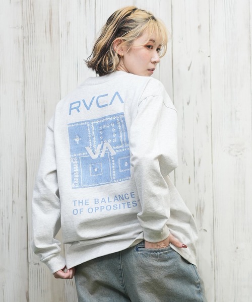 tシャツ RVCA/ルーカ バンダナ柄ロンT BF043-051 レディース セール】RVCA/ルーカ バンダナ柄ロンT BF043-051（Tシャツ