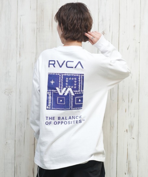 セール】RVCA/ルーカ バンダナ柄ロンT BF043-051（Tシャツ/カットソー