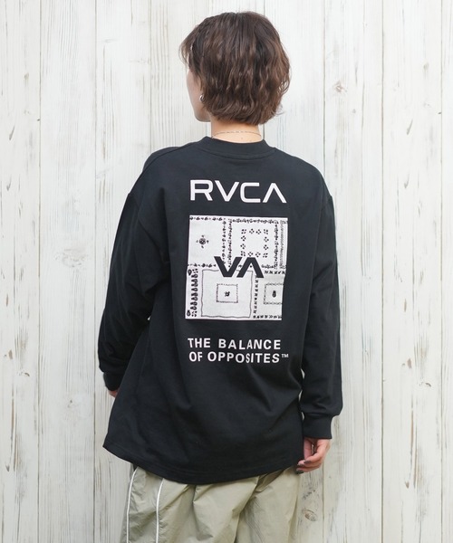 tシャツ RVCA/ルーカ バンダナ柄ロンT BF043-051 レディース セール】RVCA/ルーカ バンダナ柄ロンT BF043-051（Tシャツ