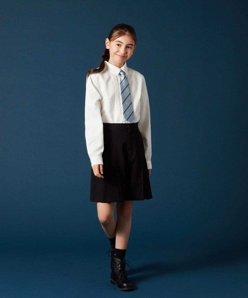 a.v.v（アーヴェヴェ）の「[140-160]【卒服】タックキュロット（その他パンツ・キッズ・ブラック・140/150/160）」の7枚目の写真