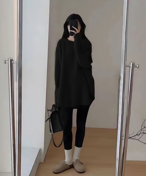 blackdia ocean(ブラックダイヤオーシャン)の「blackdia ocean オーバーサイズニット(ニット/セーター・レディース・ブラウン/ホワイト/ブラック・FREE)」の15枚目の写真