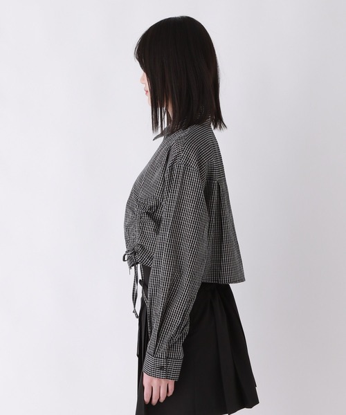 repipi armario（レピピ アルマリオ）の「WZIPショートシャツ（シャツ/ブラウス・キッズ・パープル/イエロー/ブラック・SMALL/MEDIUM/LARGE）」の12枚目の写真