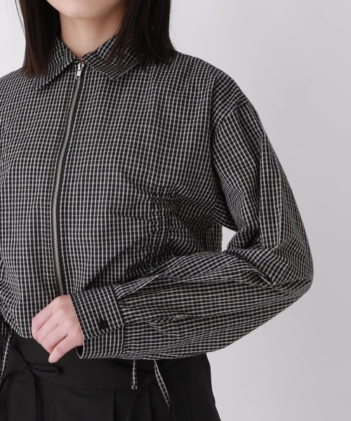 repipi armario（レピピ アルマリオ）の「WZIPショートシャツ（シャツ/ブラウス・キッズ・パープル/イエロー/ブラック・SMALL/MEDIUM/LARGE）」の15枚目の写真