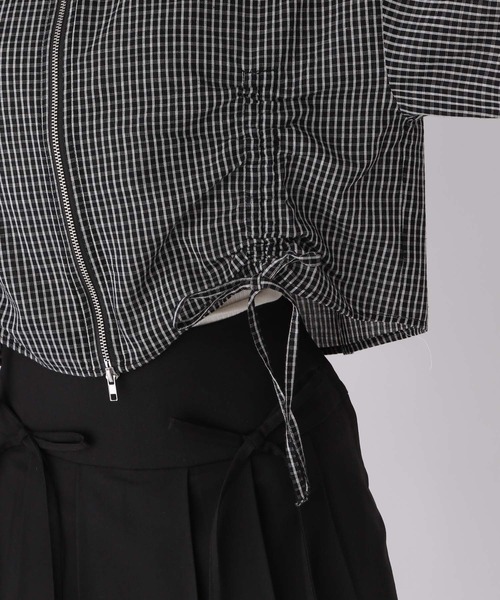 repipi armario（レピピ アルマリオ）の「WZIPショートシャツ（シャツ/ブラウス・キッズ・パープル/イエロー/ブラック・SMALL/MEDIUM/LARGE）」の5枚目の写真