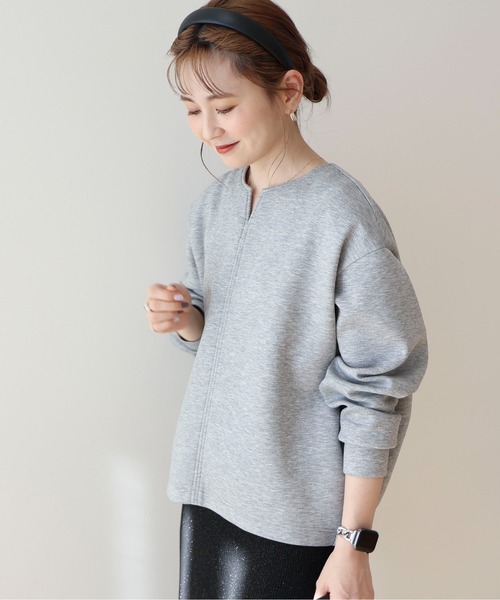 AMERICAN HOLIC(アメリカンホリック)の「スキッパーポンチプルオーバー(スウェット・レディース・ブラック/グレイッシュベージュ/グレー系その他・M/L)」の3枚目の写真