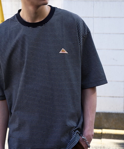 KELTY（ケルティ）の「別注【KELTY】オーバーサイズ マルチボーダーTEE / アメカジ レトロ配色 ビッグTシャツ アウトドア / ユニセックス（Tシャツ/カットソー・レディース・ホワイト/ブラック/グレー/ブルー/ホワイト系1/アイボリー・M/S/XS/L）」の8枚目の写真
