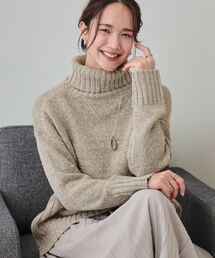 SHOO・LA・RUE | 【S-LL】ミックス感が大人かわいいタートルネックニット(ニット/セーター)