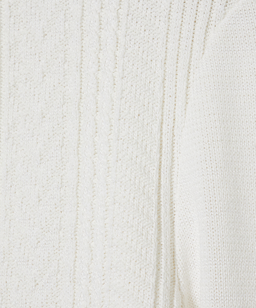 5351 POUR LES HOMMES（ゴーサンゴーイチプールオム）の「【25S/S】コットン ペーパーニット ブルゾン（ブルゾン・メンズ・ブラック/ホワイト・44/46/48/50）」の13枚目の写真