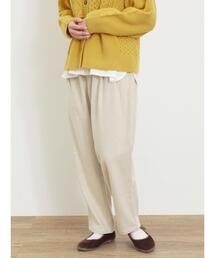 Samansa Mos2 | ウール混テーパードパンツ(その他パンツ)