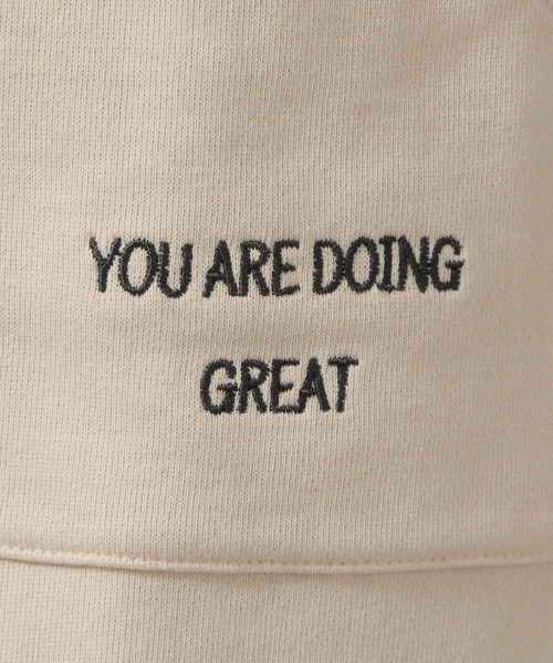 LAKOLE（ラコレ）の「裏毛刺繍ナロースカート / 310589（スカート・レディース・オフホワイト/グレー/チャコールグレー・FREE）」の5枚目の写真