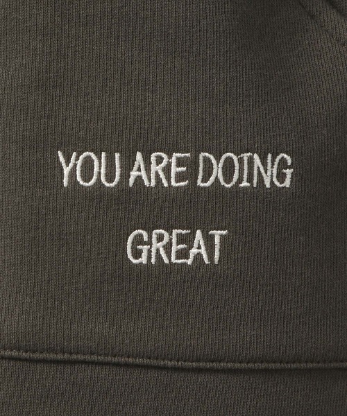 LAKOLE（ラコレ）の「裏毛刺繍ナロースカート / 310589（スカート・レディース・オフホワイト/グレー/チャコールグレー・FREE）」の6枚目の写真