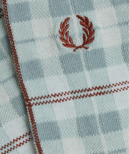 FRED PERRY☆ Check Socks SILVER BLUE チェック柄 セール】Check Socks／チェックソックス（ソックス/靴下）｜FRED