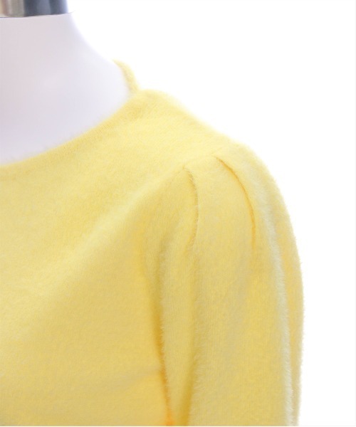 CLEAR BASIC（クリアベーシック）の「バックリボンショートフェザーニットトップス[着回し抜群 大人 カジュアル] ≪再入荷≫（ニット/セーター・レディース・ピンク/オフホワイト/ライトグレー/イエロー・F）」の16枚目の写真