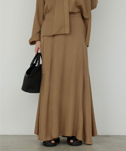 GALLARDAGALANTE（ガリャルダガランテ）の「【セットアップ対応】切替フレアスカート（スカート・レディース・カーキ/ブラック/ライトベージュ/ネイビー/モカ・0/1）」の21枚目の写真
