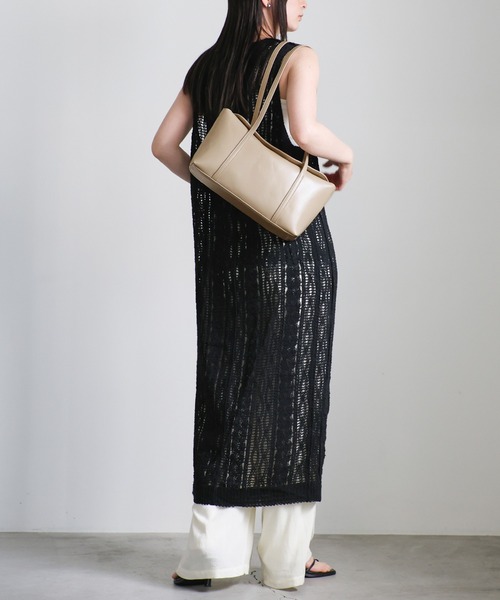 select MOCA（セレクトモカ）の「スクエアマグネットフラップバッグ（ショルダーバッグ・レディース・ベージュ/ブラック・FREE）」の17枚目の写真