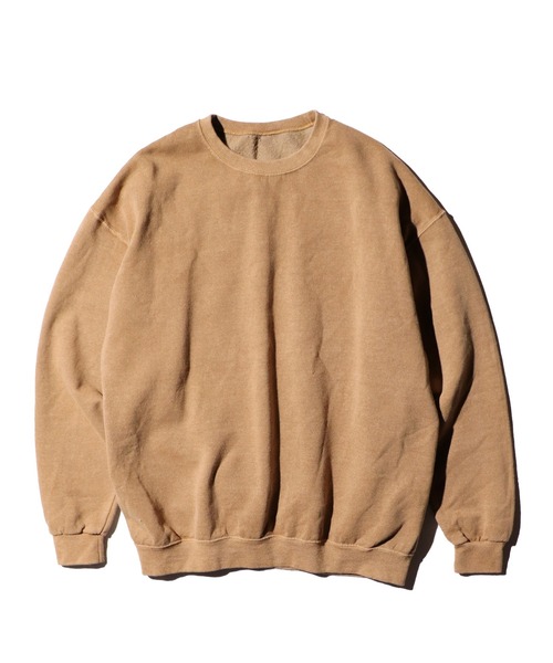 JERZEES（ジャージーズ）の「JERZEES / ジャージーズ PIGMENT DYE CREW NECK SWEAT ピグメントダイ クルーネックスウェット（スウェット・メンズ・モカ/ライトグリーン/レッド/グレー/ブラック/グリーン・LARGE/X-LARGE/MEDIUM/SMALL）」の15枚目の写真
