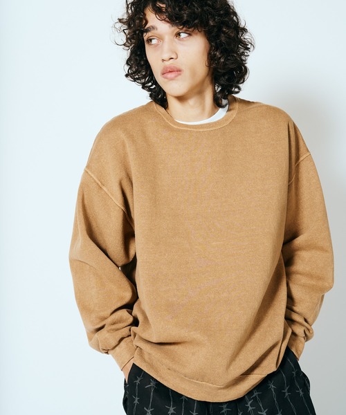 JERZEES（ジャージーズ）の「JERZEES / ジャージーズ PIGMENT DYE CREW NECK SWEAT ピグメントダイ クルーネックスウェット（スウェット・メンズ・モカ/ライトグリーン/レッド/グレー/ブラック/グリーン・LARGE/X-LARGE/MEDIUM/SMALL）」の18枚目の写真