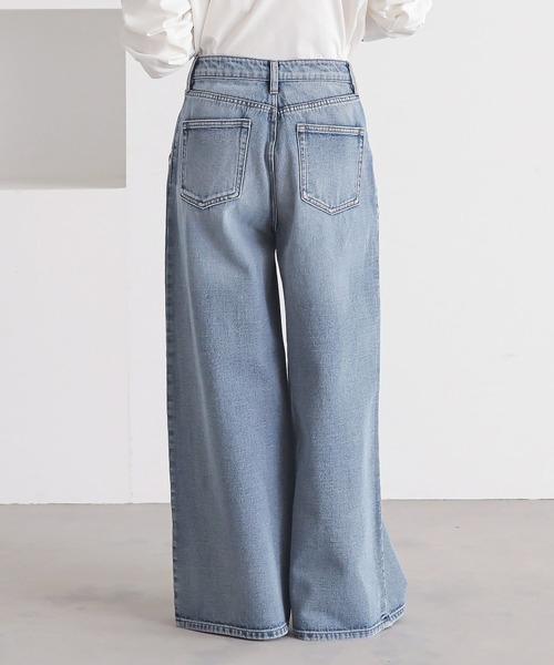 n'OrLABEL（ノアールレーベル）の「『タックデニムパンツ』（デニムパンツ・レディース・ブラック/ブルー/ネイビー・L～LL/S～Ｍ/3L）」の9枚目の写真