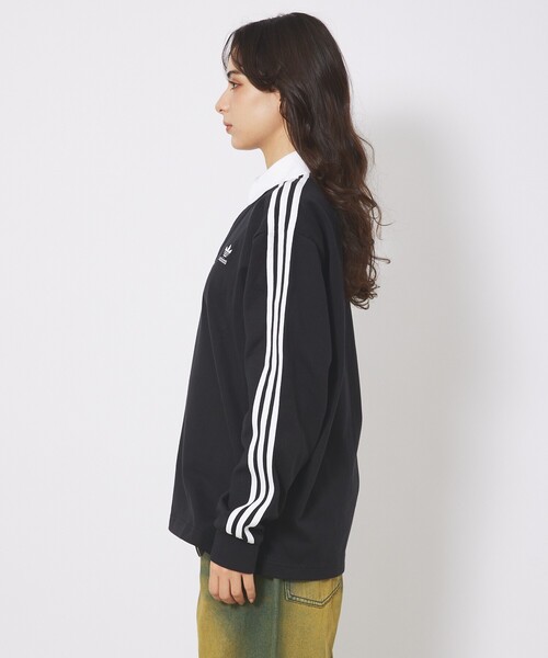 adidas（アディダス）の「【adidas originals/アディダスオリジナルス】Rugby polo / アディカラーラグビーポロシャツ（ポロシャツ・メンズ・ブラック/ネイビー/ホワイト/グリーン・M/L/XL）」の13枚目の写真