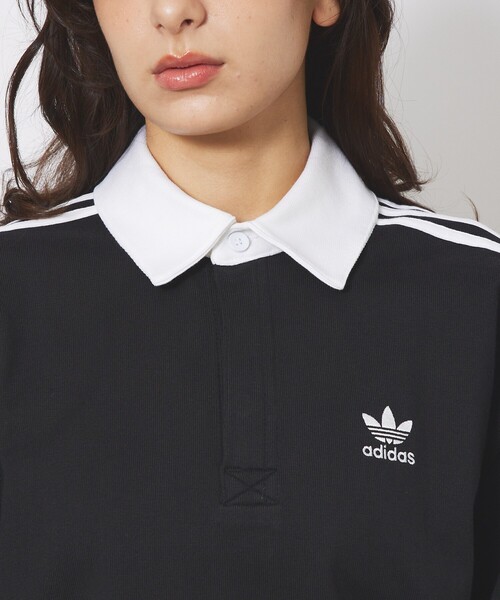 adidas（アディダス）の「【adidas originals/アディダスオリジナルス】Rugby polo / アディカラーラグビーポロシャツ（ポロシャツ・メンズ・ブラック/ネイビー/ホワイト/グリーン・M/L/XL）」の15枚目の写真
