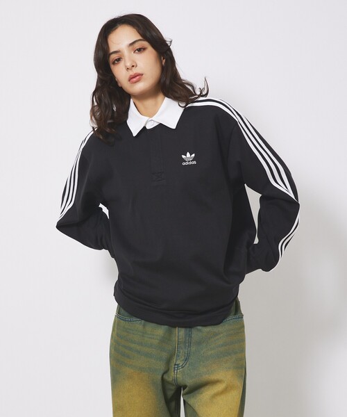 adidas（アディダス）の「【adidas originals/アディダスオリジナルス】Rugby polo / アディカラーラグビーポロシャツ（ポロシャツ・メンズ・ブラック/ネイビー/ホワイト/グリーン・M/L/XL）」の17枚目の写真