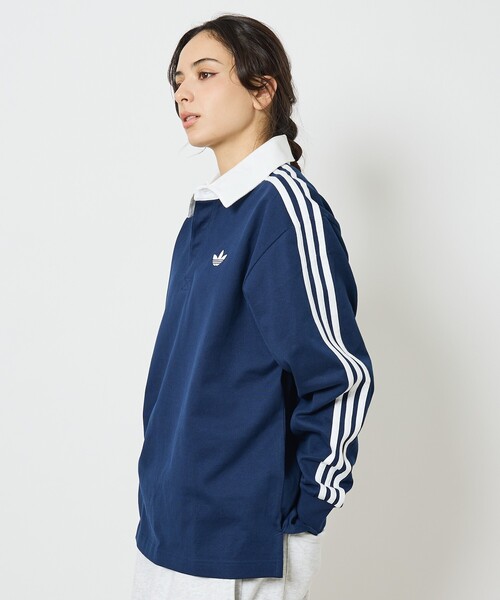 adidas（アディダス）の「【adidas originals/アディダスオリジナルス】Rugby polo / アディカラーラグビーポロシャツ（ポロシャツ・メンズ・ブラック/ネイビー/ホワイト/グリーン・M/L/XL）」の20枚目の写真