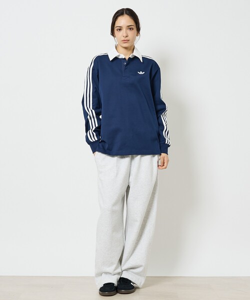 adidas（アディダス）の「【adidas originals/アディダスオリジナルス】Rugby polo / アディカラーラグビーポロシャツ（ポロシャツ・メンズ・ブラック/ネイビー/ホワイト/グリーン・M/L/XL）」の21枚目の写真