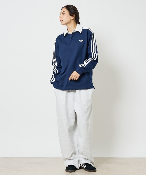 adidas（アディダス）の「【adidas originals/アディダスオリジナルス】Rugby polo / アディカラーラグビーポロシャツ（ポロシャツ・メンズ・ブラック/ネイビー/ホワイト/グリーン・M/L/XL）」の22枚目の写真