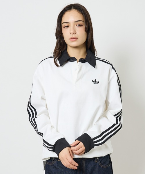 adidas（アディダス）の「【adidas originals/アディダスオリジナルス】Rugby polo / アディカラーラグビーポロシャツ（ポロシャツ・メンズ・ブラック/ネイビー/ホワイト/グリーン・M/L/XL）」の10枚目の写真