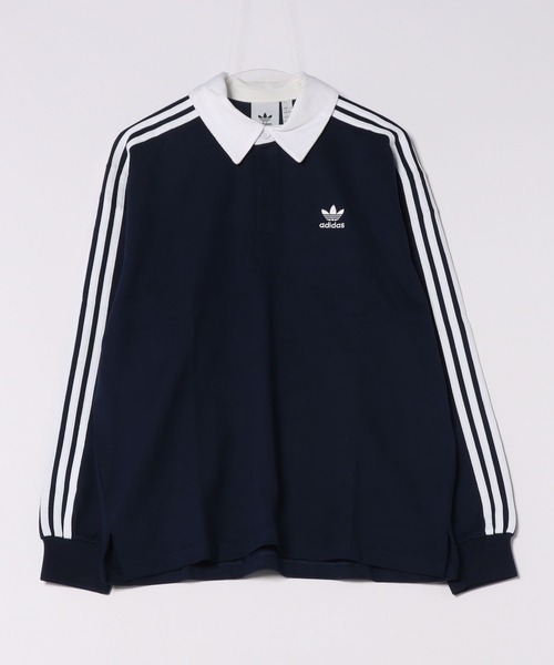 adidas（アディダス）の「【adidas originals/アディダスオリジナルス】Rugby polo / アディカラーラグビーポロシャツ（ポロシャツ・メンズ・ブラック/ネイビー/ホワイト/グリーン・M/L/XL）」の5枚目の写真
