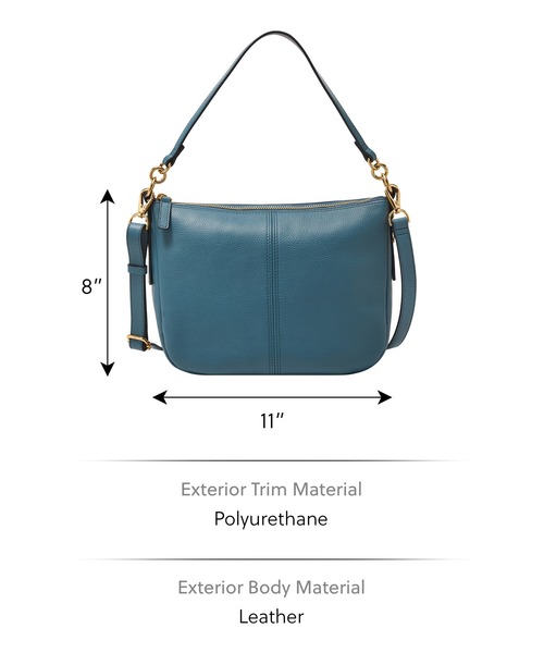 FOSSIL（フォッシル）の「フォッシル 斜めがけバッグ レディース レザー ブルー スマホ収納可 ZB7716106（ショルダーバッグ・レディース・ブルー・FREE）」の4枚目の写真