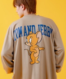 【TOM&JERRY】 ライトスウェット プリント トレーナー