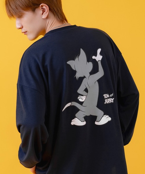 improves（インプローブス）の「【TOM&JERRY】 ライトスウェット プリント トレーナー（スウェット・メンズ・ネイビー系/グリーン系2/グレー/ホワイト系1/ホワイト系/ホワイト/ライトグレー/ベージュ系1/ベージュ系/グレー系2/ライトグレー系2/ブラック系1/ブラック系/グリーン/ネイビー系2/ネイビー系1・X-LARGE/LARGE/MEDIUM）」の14枚目の写真