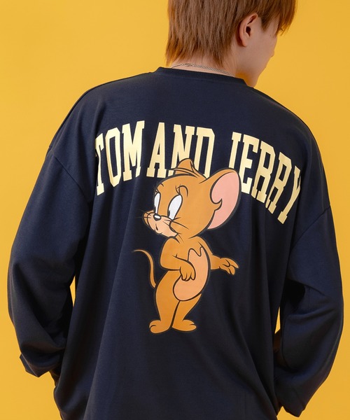 improves（インプローブス）の「【TOM&JERRY】 ライトスウェット プリント トレーナー（スウェット・メンズ・ネイビー系/グリーン系2/グレー/ホワイト系1/ホワイト系/ホワイト/ライトグレー/ベージュ系1/ベージュ系/グレー系2/ライトグレー系2/ブラック系1/ブラック系/グリーン/ネイビー系2/ネイビー系1・X-LARGE/LARGE/MEDIUM）」の15枚目の写真