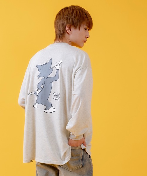 improves（インプローブス）の「【TOM&JERRY】 ライトスウェット プリント トレーナー（スウェット・メンズ・ネイビー系/グリーン系2/グレー/ホワイト系1/ホワイト系/ホワイト/ライトグレー/ベージュ系1/ベージュ系/グレー系2/ライトグレー系2/ブラック系1/ブラック系/グリーン/ネイビー系2/ネイビー系1・X-LARGE/LARGE/MEDIUM）」の21枚目の写真