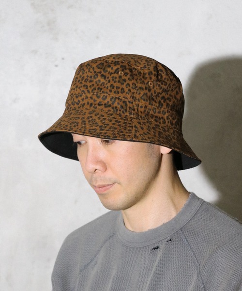 ◇匿名配送◇AWESOME GIFT クラシックバケットハットレオパード ブルー 楽天市場】レオパード柄 バケットハット メンズ レディース