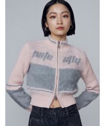 EMODA（エモダ）の「シャギージップニット（ニット/セーター）」