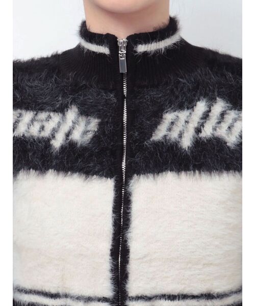 EMODA（エモダ）の「シャギージップニット（ニット/セーター・レディース・グレー/ピンク/ブラック/ブルー・FREE）」の19枚目の写真