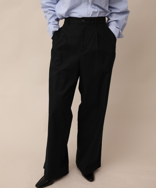 aimoha（アイモハ）の「ワンタックルーズスラックス（スラックス・メンズ・ブラック/カーキ/ネイビー・マルチサイズ）」の2枚目の写真